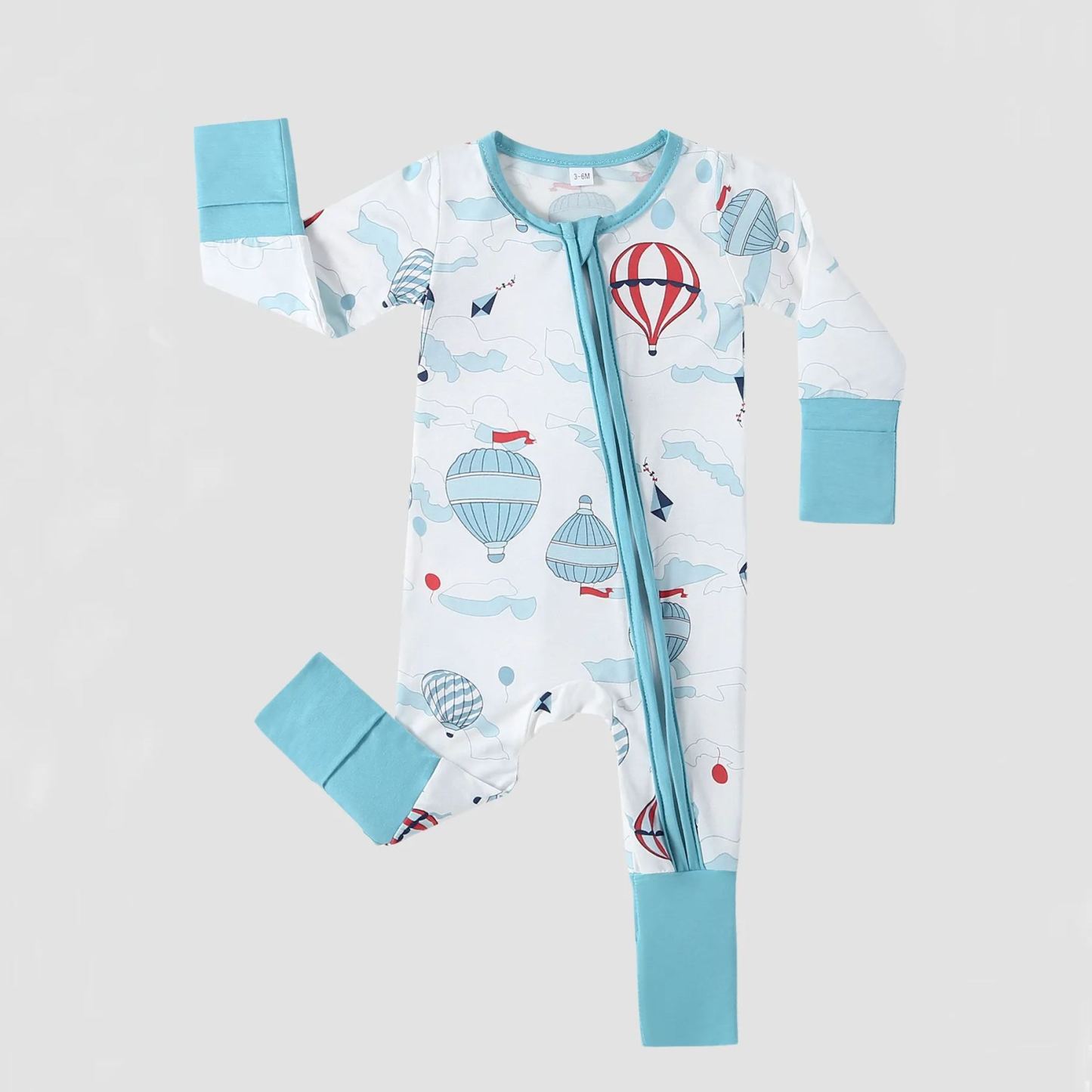 Hot Air Balloon Bamboo Sleeper Jumpsuit