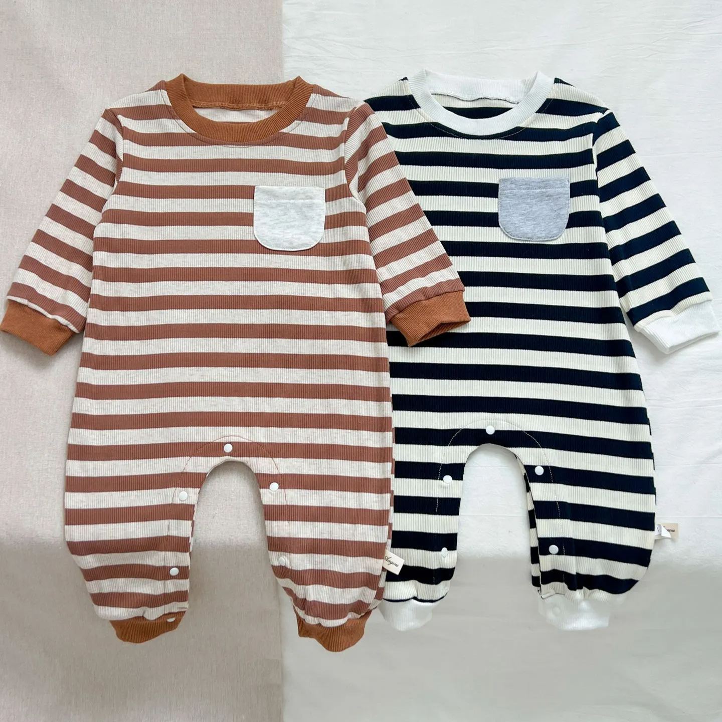Baby Casual Stripe Jumpsuit