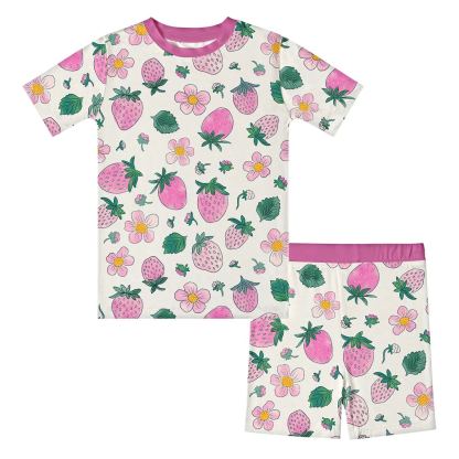 Kid Strawberry Bamboo Set ( 2-6Y )