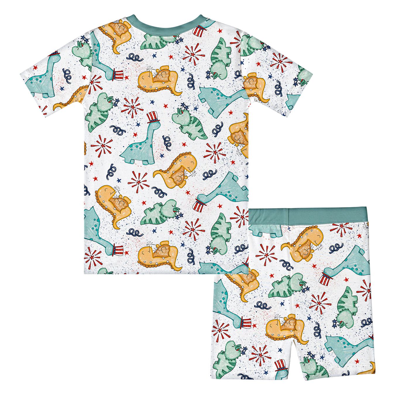 Kid Independence Day Dinosaur Bamboo Set ( 2-6Y )