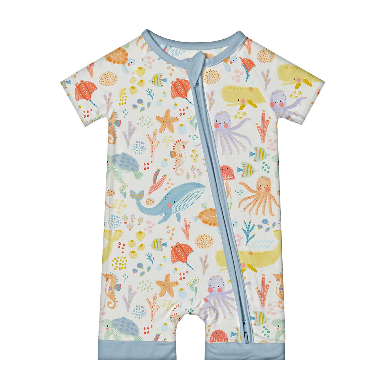 Newborn Marine Animals Bamboo Sleeper