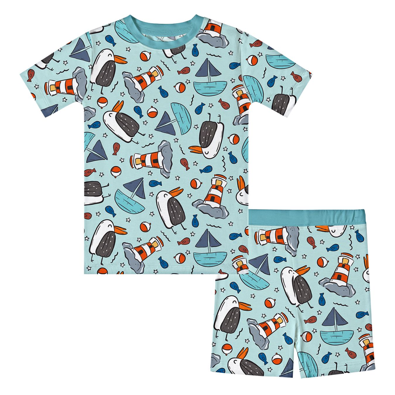 Kid Seagulls Bamboo Set ( 2-6Y )