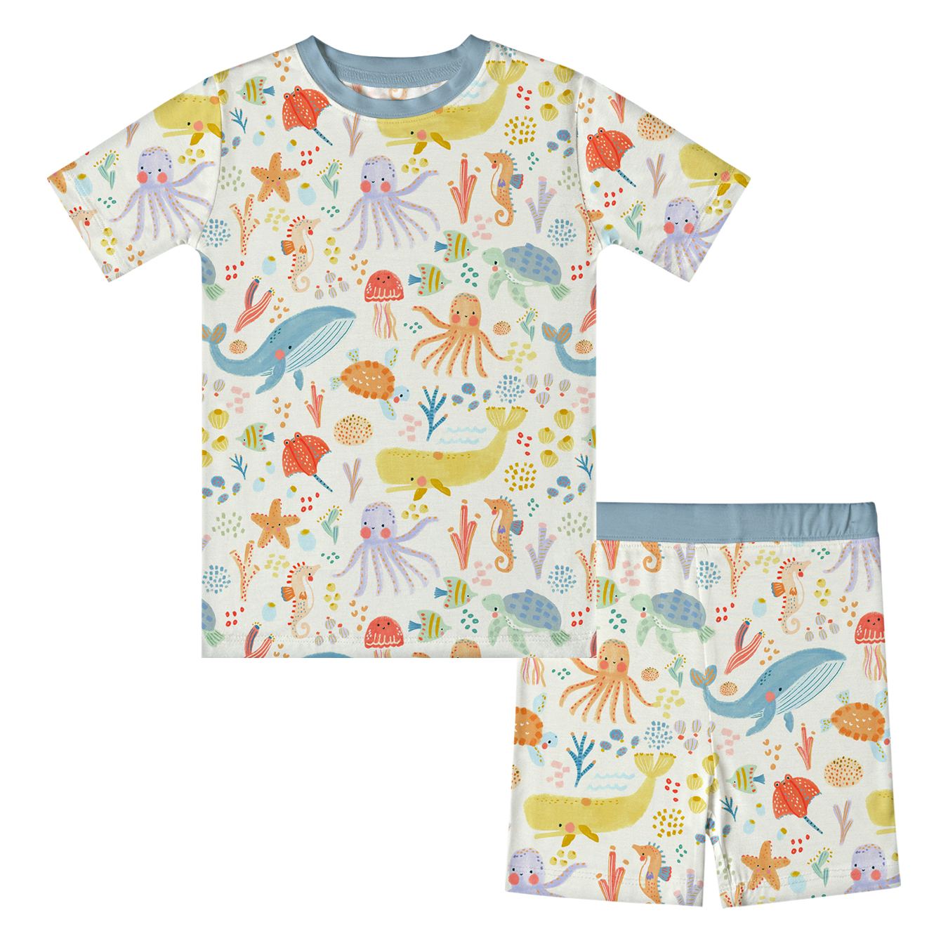 Kid Marine Animals Bamboo Set ( 2-6Y )