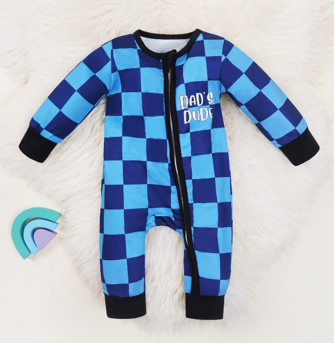 Newborn Dad's Dude Romper-visikids