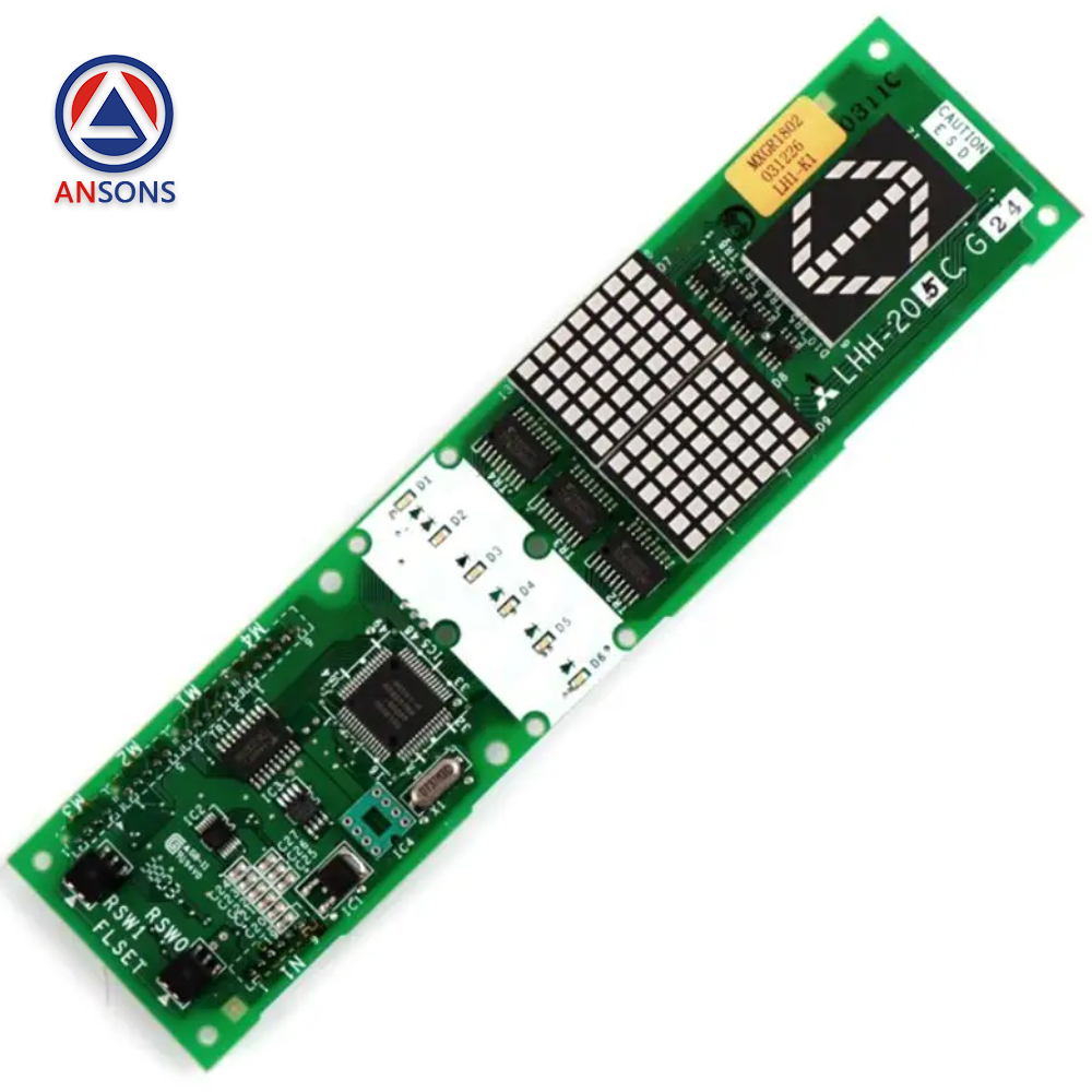 Mitsubishi GPS-3 Elevator Display PCB LHH-205A LHH-205B LHH-205C LHH-205D LOP HOP Board Ansons Lift Spare Parts