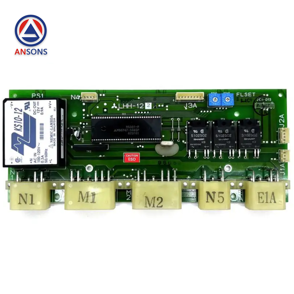Mitsubishi Elevator Arrival Light PCB Board LHH-121A LHH-122A LHH-122B Ansons Lift Spare Parts