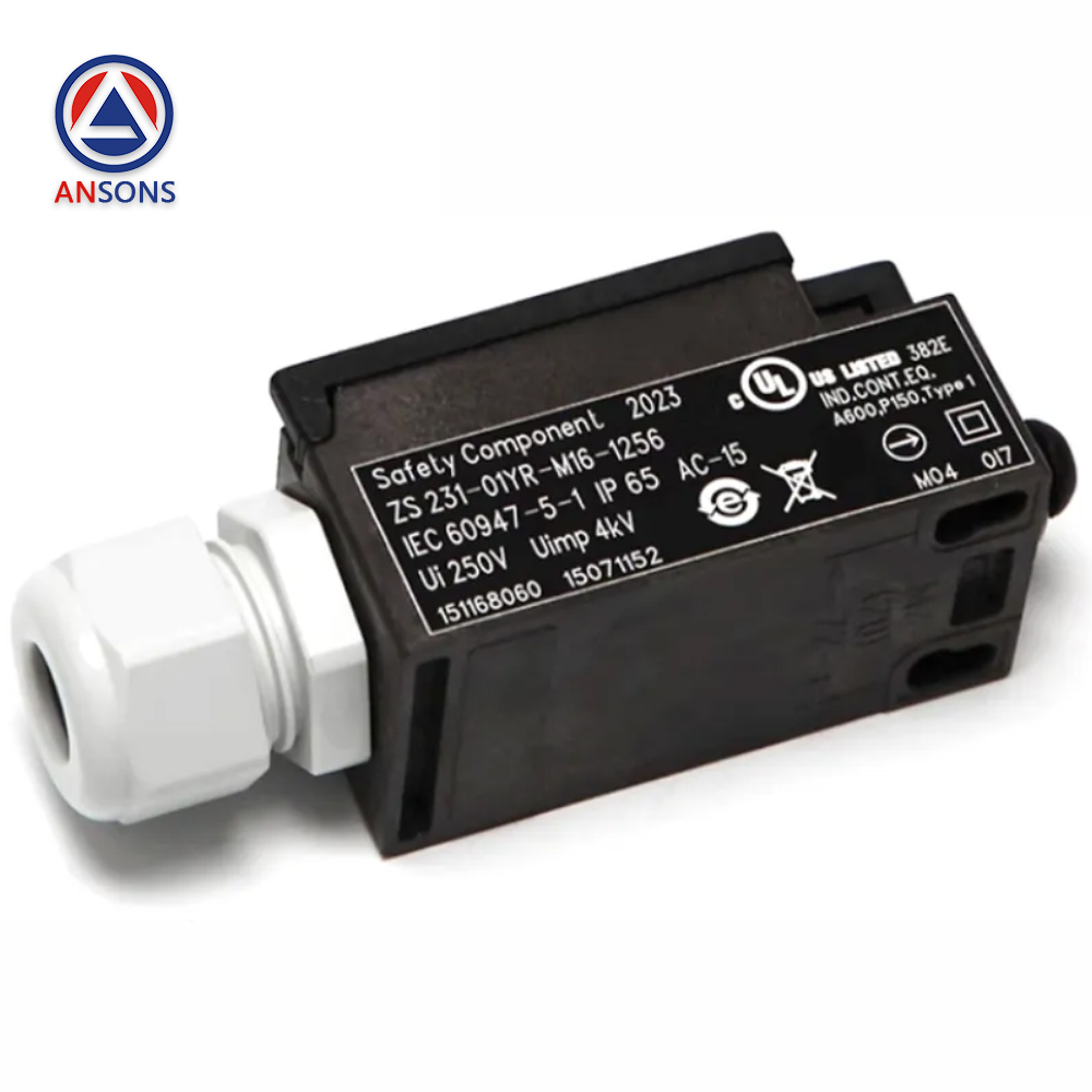 Schmersal For Thyssen Elevator Limit Switch ZS231-01YR-M16-1256 Ansons Lift Spare Parts