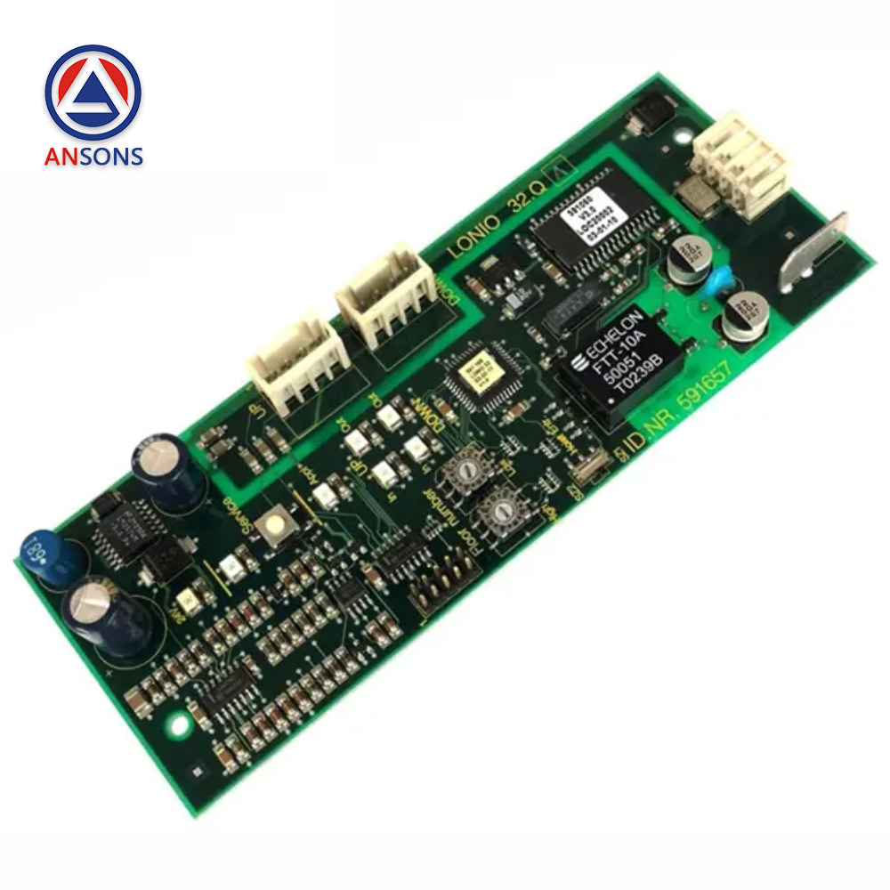 Schindler Elevator Well PCB Board ID.NR.591657 LONIO 32.QA Ansons Lift Spare Parts