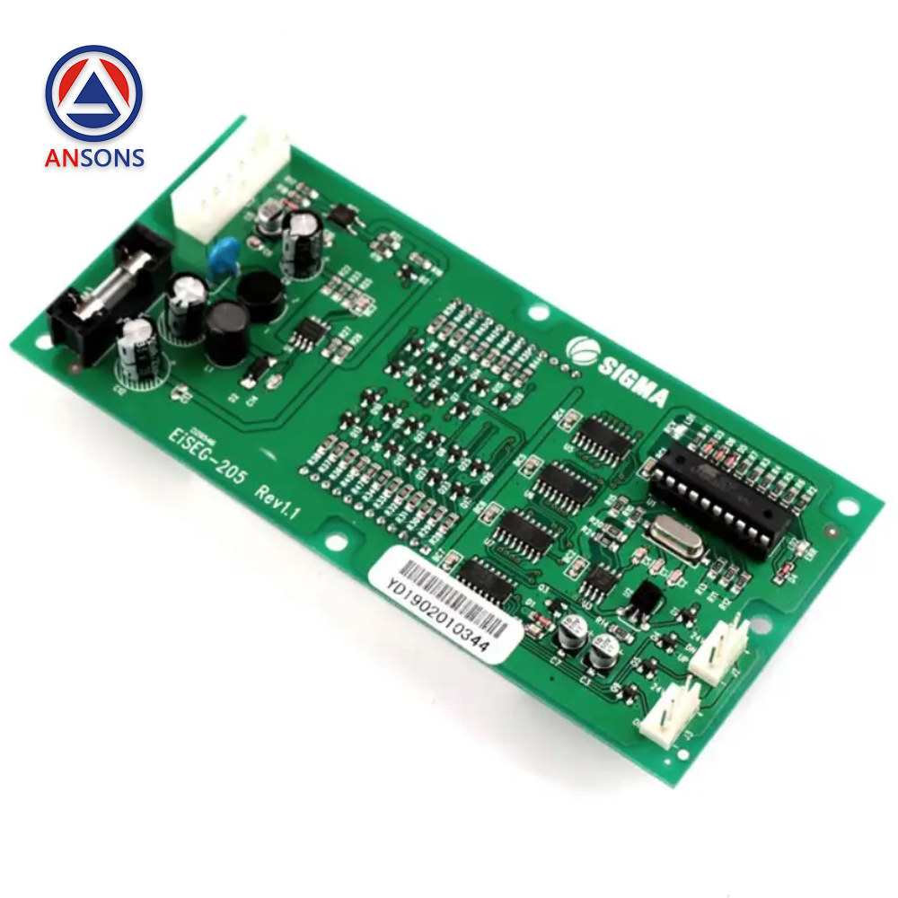 SIGMA Elevator Car Horizontal Display PCB Board EISEG-205 REV1.1 Ansons Lift Spare Parts