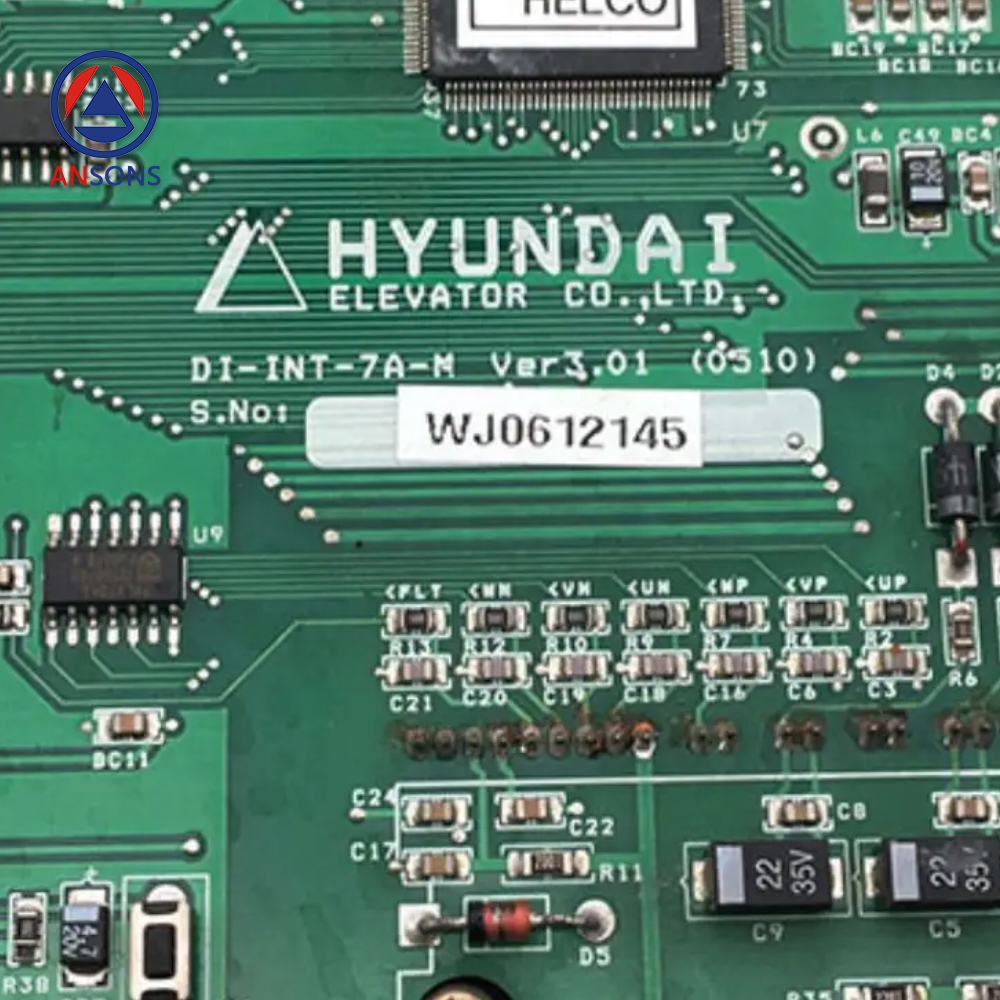 Hyundai Elevator Door Machine PCB Board DI-INT-7A-M Ver3.01 Ansons Lift Spare Parts