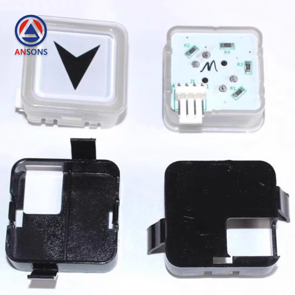 XIZI OTIS Elevator Button Square Push Buttons BS34C 34mm For HBP11 Ansons Lift Spare Parts