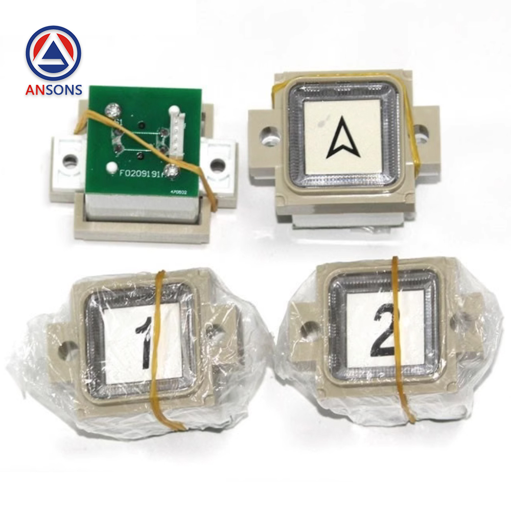 OTIS Elevator Button Square Push Buttons BS34A For AK-19 F0209191A A4J19059 Ansons Lift Spare Parts