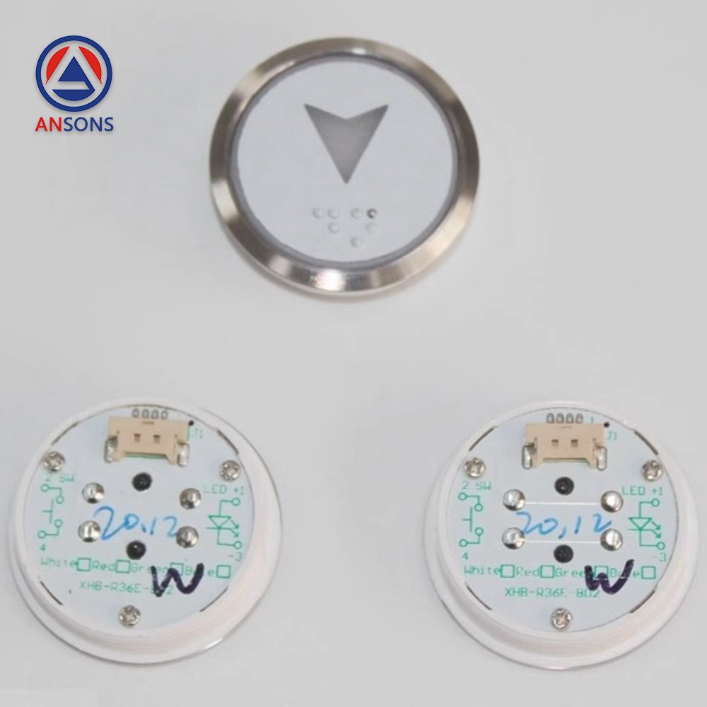 SURAPID Elevator Push Button Braille Blue White For COP LOP HOP BR36E XHB-R34D-B02 XHB-R36E-B02 Ansons Lift Spare Parts