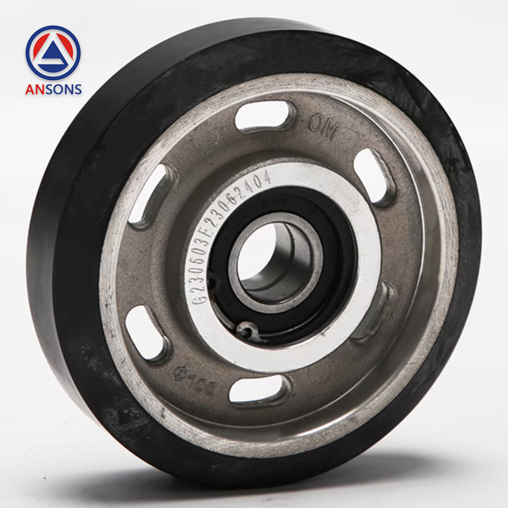 Thyssen Elevator Guide Shoe Roller Black RG3S-D100 100*26*6003 mm Ansons Lift Spare Parts