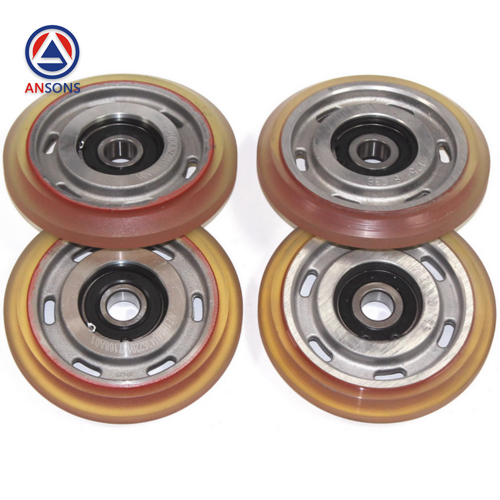 XIZI OTIS Elevator Guide Shoe Roller XBA25830G1 KAA456K1 24180A1 76 125 mm Ansons Lift Spare Parts