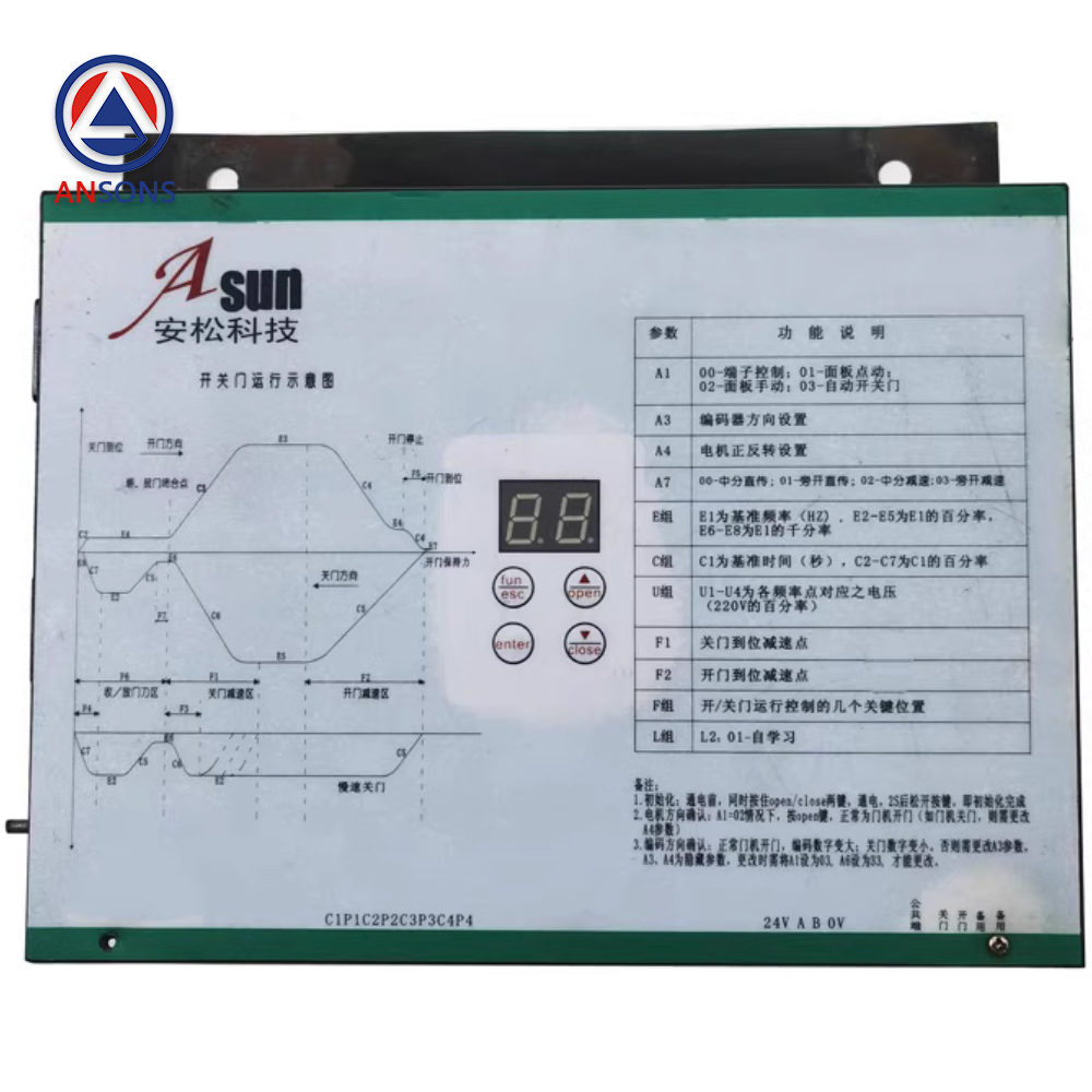 ASUN Elevator Door Inverter Drive Door Machine Controller VVVF SVPWM Ansons Lift Spare Parts
