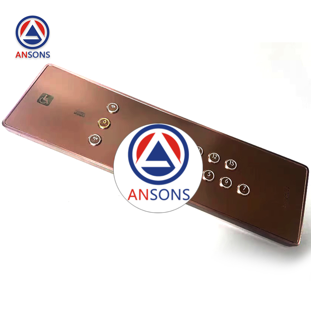KONE Elevator COP Disabled Control Panel Rose Gold Can Be Customized KDS50 KDS300 KDS220 KDS330 Ansons Lift Spare Parts