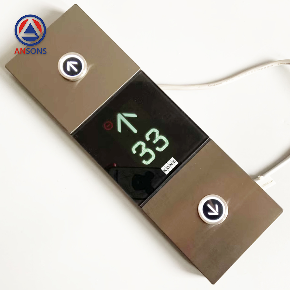 KONE Elevator LOP HOP Box Black Titanium Stainless Steel KM51167880G01 KDS330 Ansons Lift Spare Parts