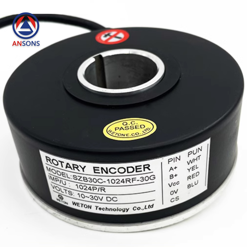WETON Elevator Encoder SZB30C-1024RF-30G Hollow Shaft Incremental Photoelectric Rotary Encoder Ansons Lift Spare Parts