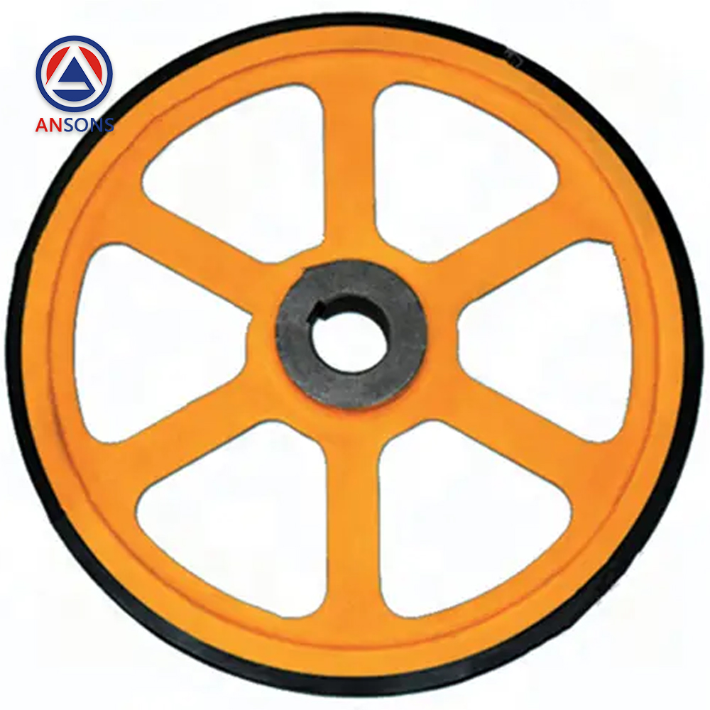 OTIS Escalator Handrail Friction Wheel XAA290CX1 456*30 mm Drive Pulley D456 Inner Hole 50 mm Ansons Escalator Spare Parts