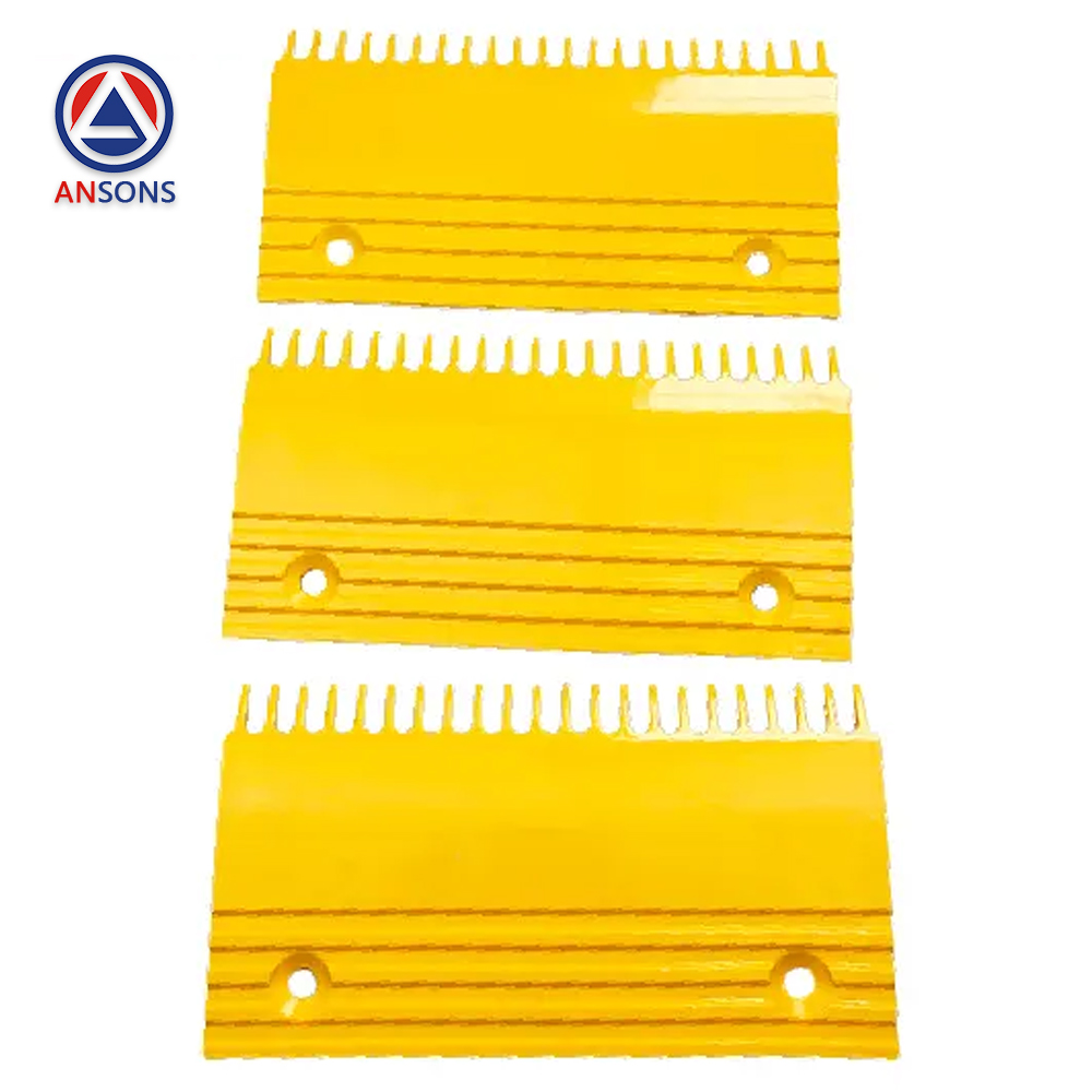 Hyundai Escalator Comb Plate L47312024A L47312023A L47312022A Yellow Ansons Escalator Spare Parts