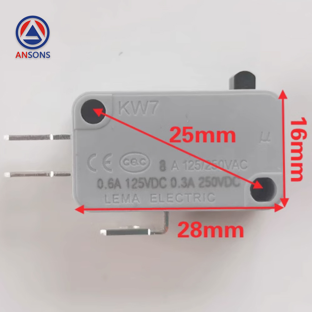 Fujitec Elevator Microswitch KW7 KW7-0 KW7-1 KW7-2 BK Contact Point Host Holding Brake Switch Detection Ansons Lift Spare Parts
