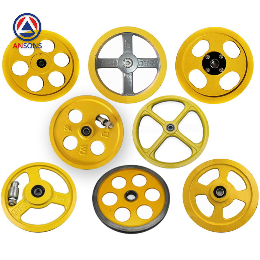 Fujitec For Thyssen KONE Elevator Tension Pulley Wheel 250*20*6201 250*20*6003 MM Speed Limiter Device Ansons Lift Spare Parts