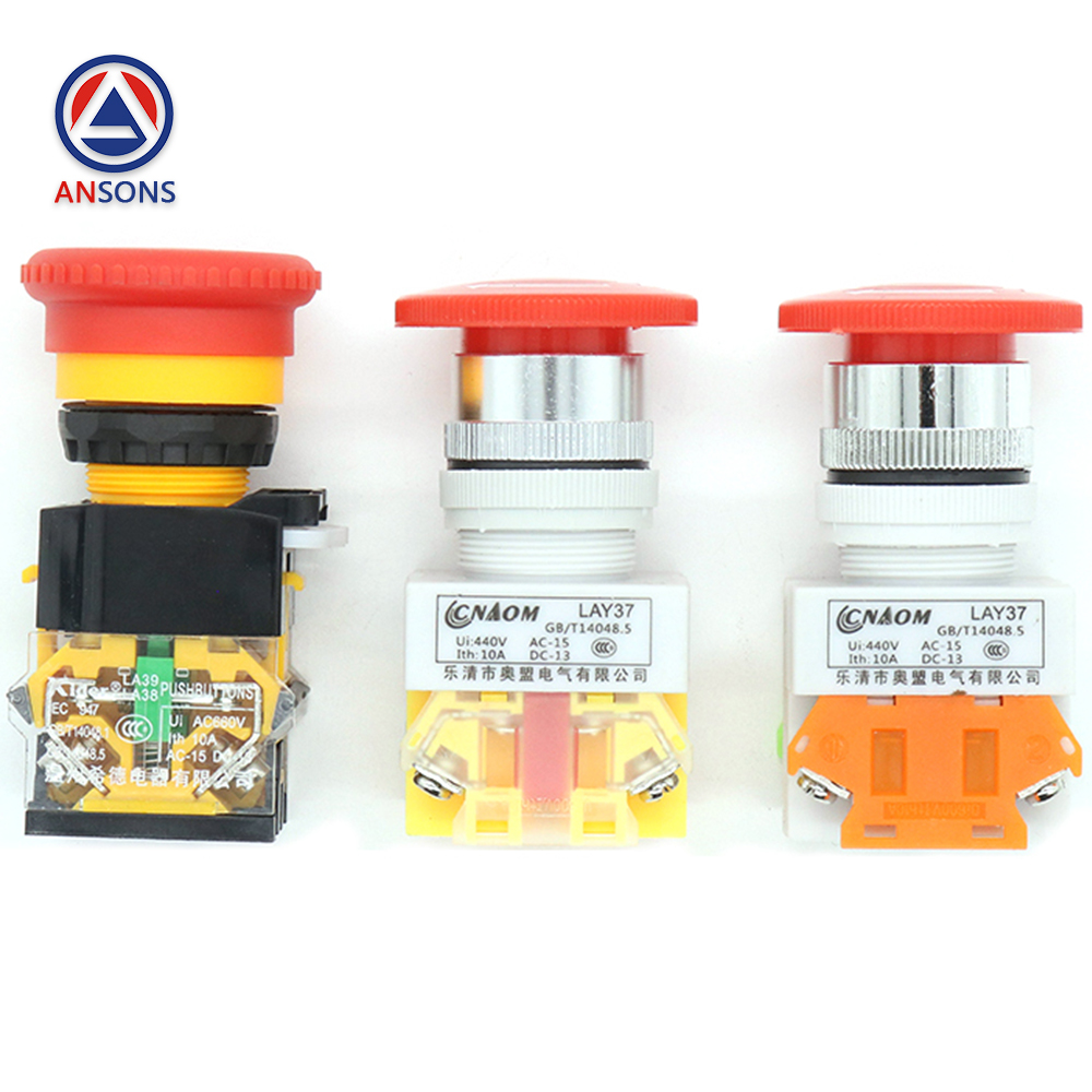 General Elevator Emergency Stop Safety Button Pit Rotate Switch Fire Box Ansons Lift Spare Parts
