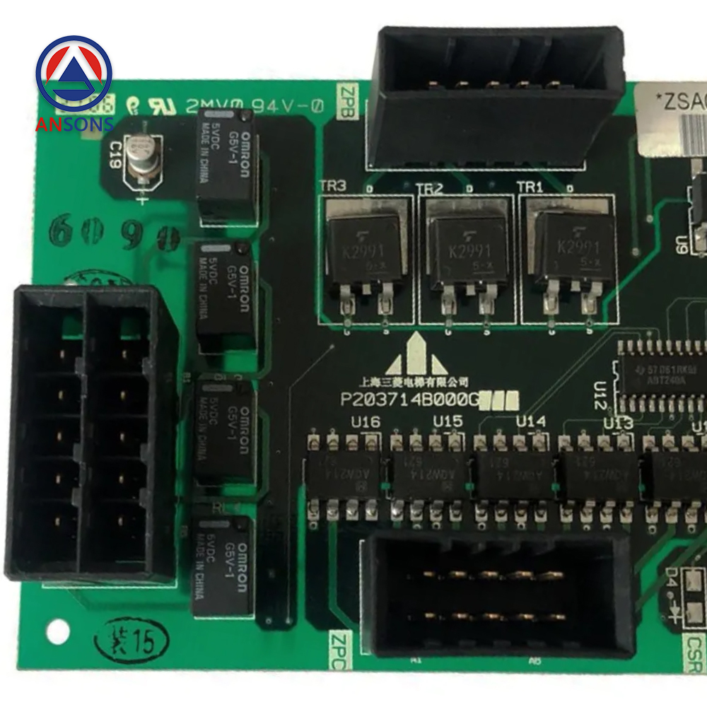 Mitsubishi Elevator Fire PCB Board P203714B000G11 Ansons Lift Spare Parts