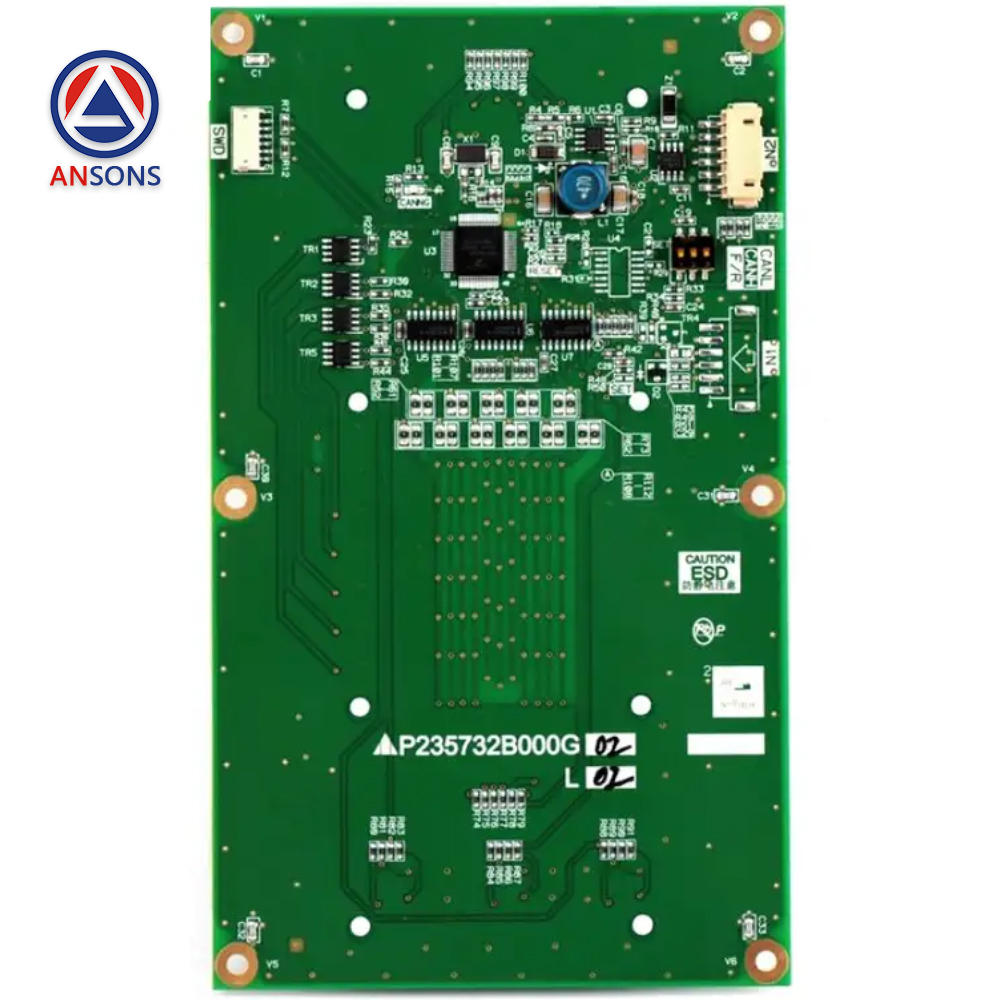 Mitsubishi Elevator Car Display PCB Board P235732B000G01L01 P235732B000G02L02 Ansons Lift Spare Parts