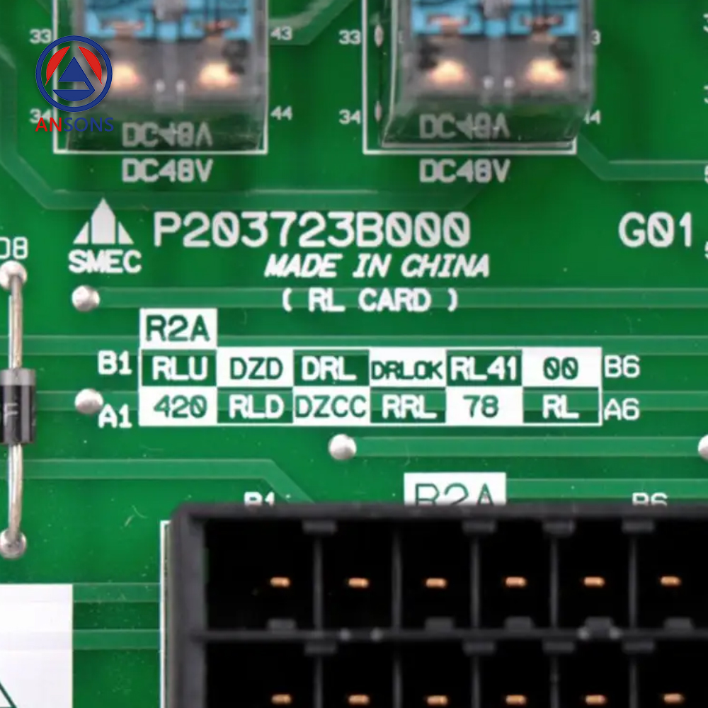 Mitsubishi Elevator Relay PCB Board P203723B000G01 Ansons Lift Spare Parts
