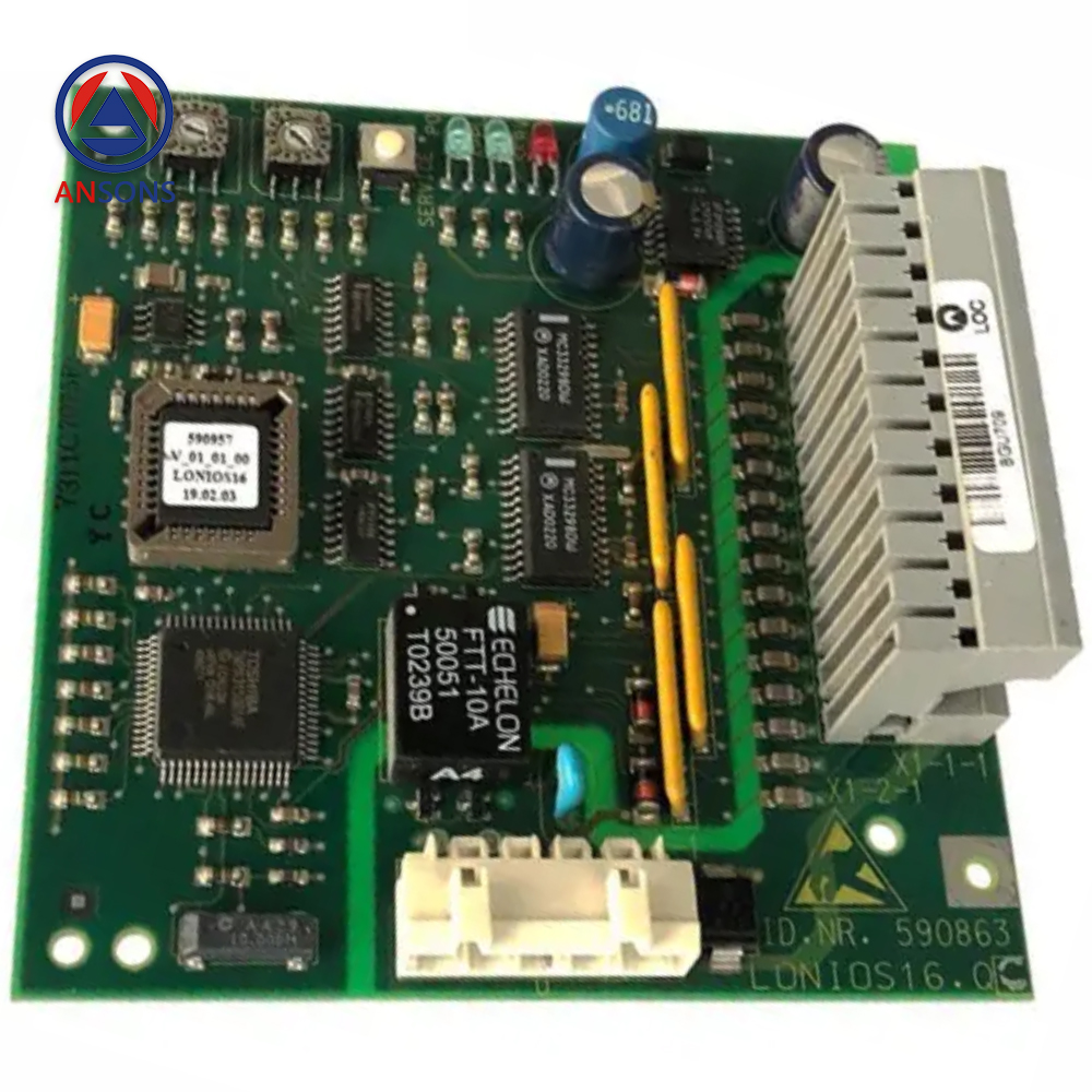 Schindler Elevator Communication PCB Board ID.NR.590863 LONIOS16.Q C 300P Ansons Lift Spare Parts