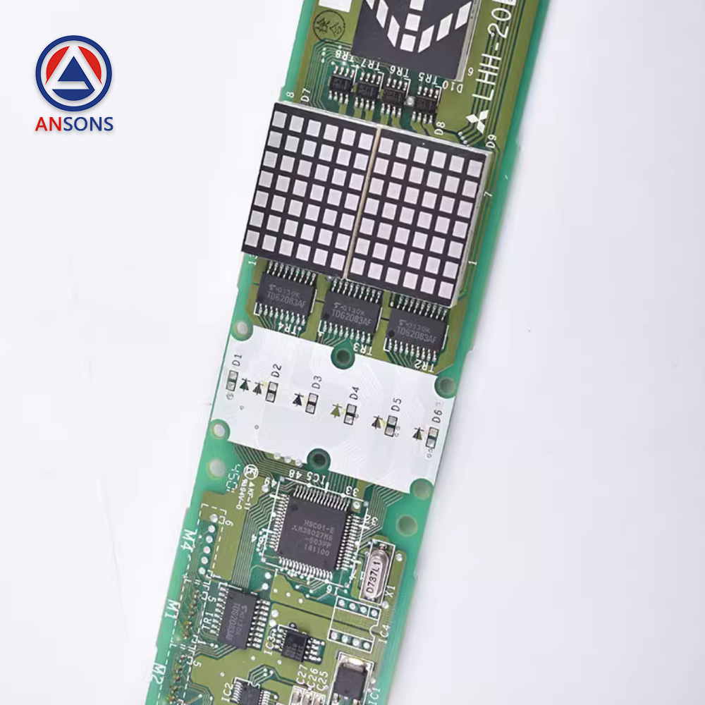 Mitsubishi Elevator Display PCB Board LHH-205DG21 LHH-205DG24 LHH-205DGS21 YE602B256A-01 Ansons Lift Spare Parts