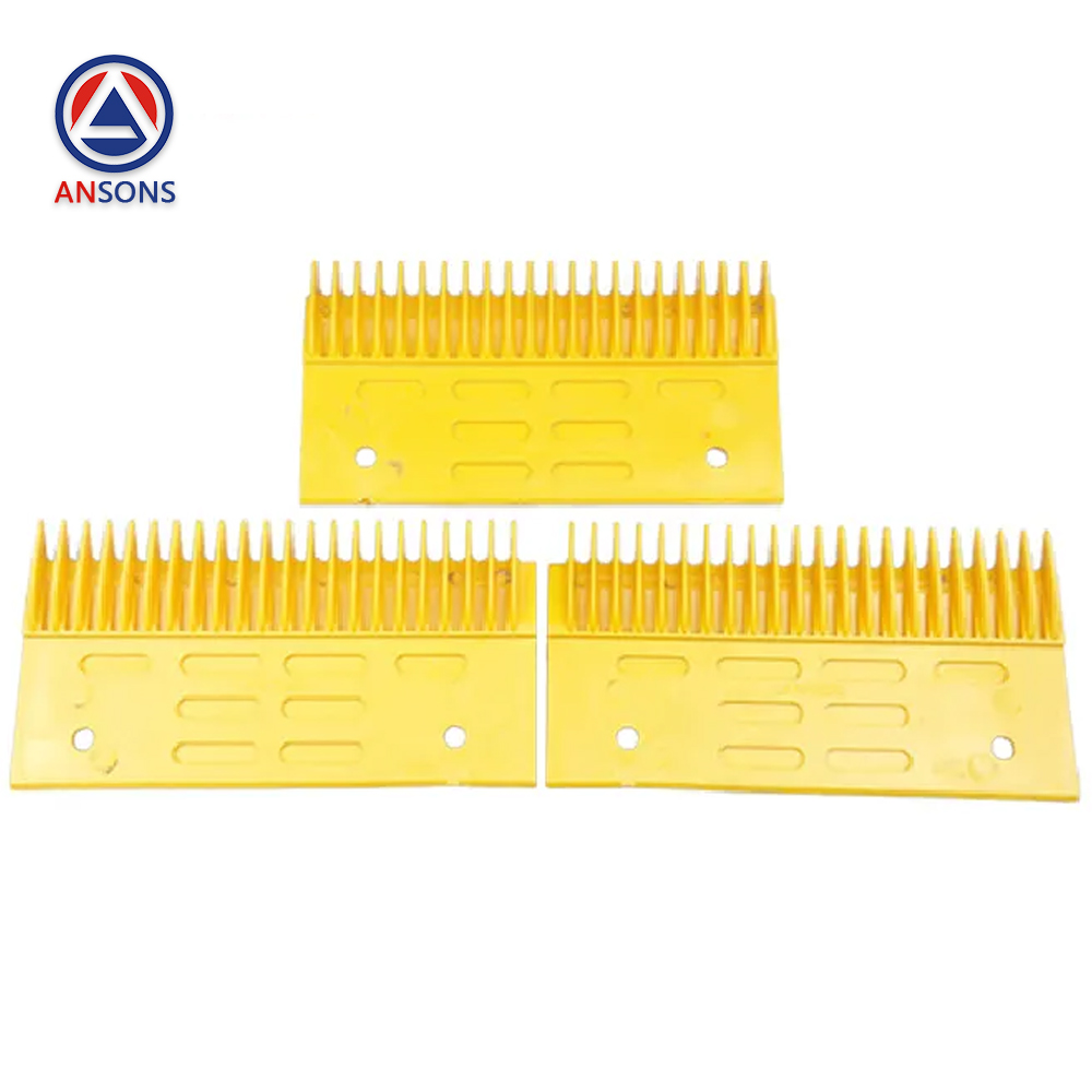Hyundai Escalator Comb Plate L47312024A L47312023A L47312022A Yellow Ansons Escalator Spare Parts