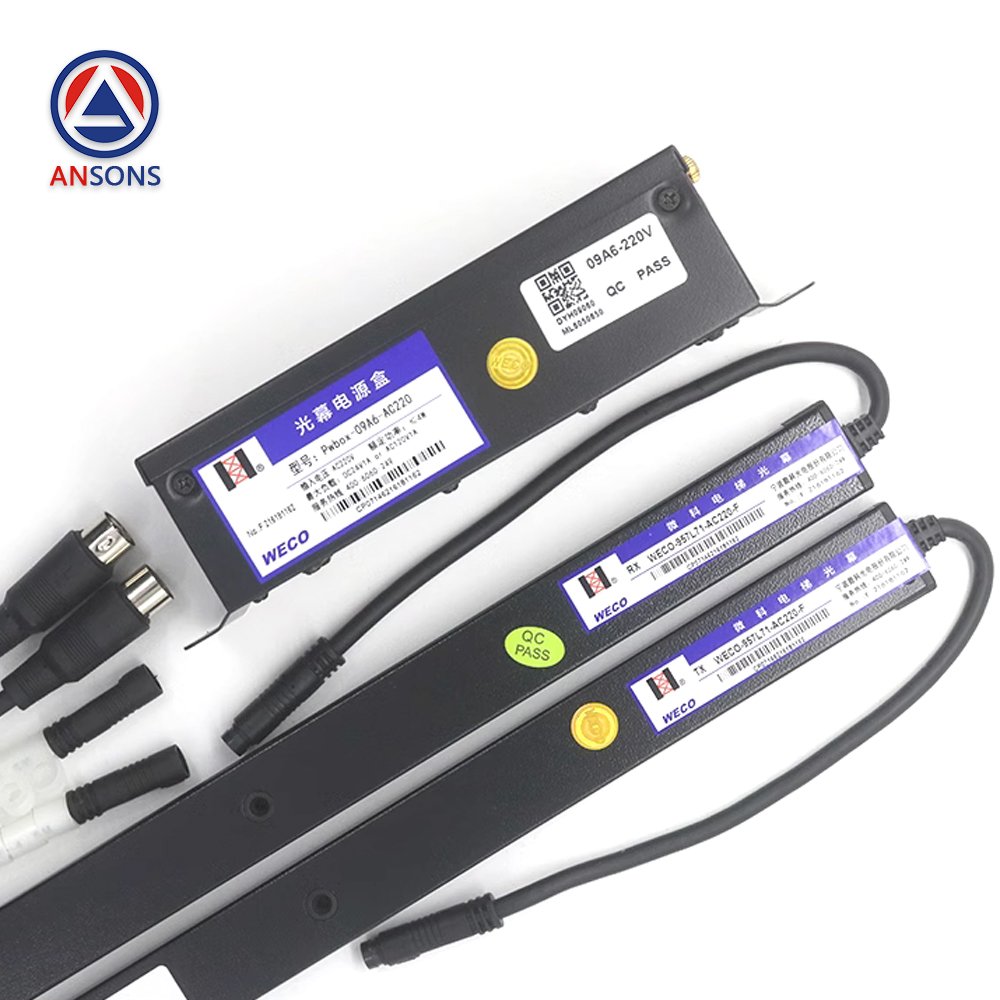 WECO Elevator Light Curtain WECO-957L71-AC220-F 2100 FA 957U71 957R71 917A61 Door Sensor Two In one Photocell Ansons Lift Spare Parts