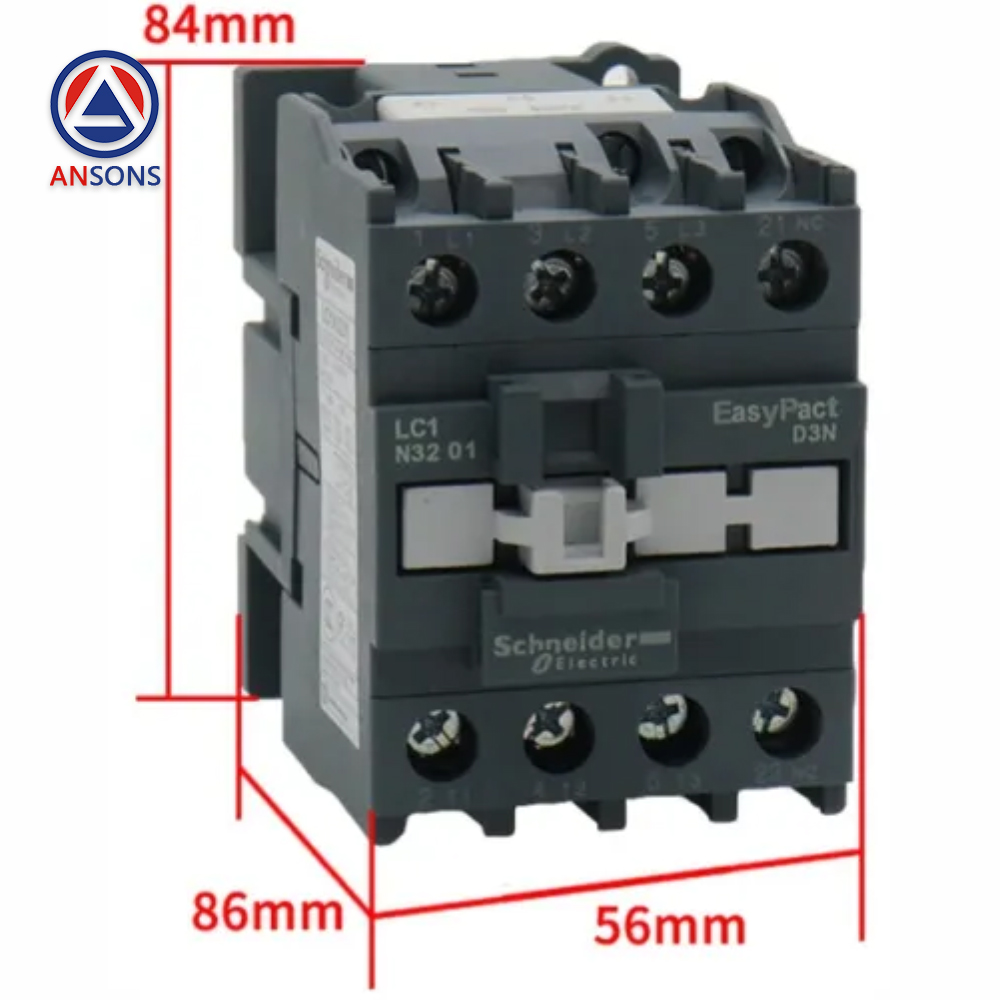 Schneider Elevator Contactor LC1N0601 LC1N0910 LC1N1210 LC1N1810 LC1N2510 LC1N3210 LC1N3810 Ansons Lift Spare Parts