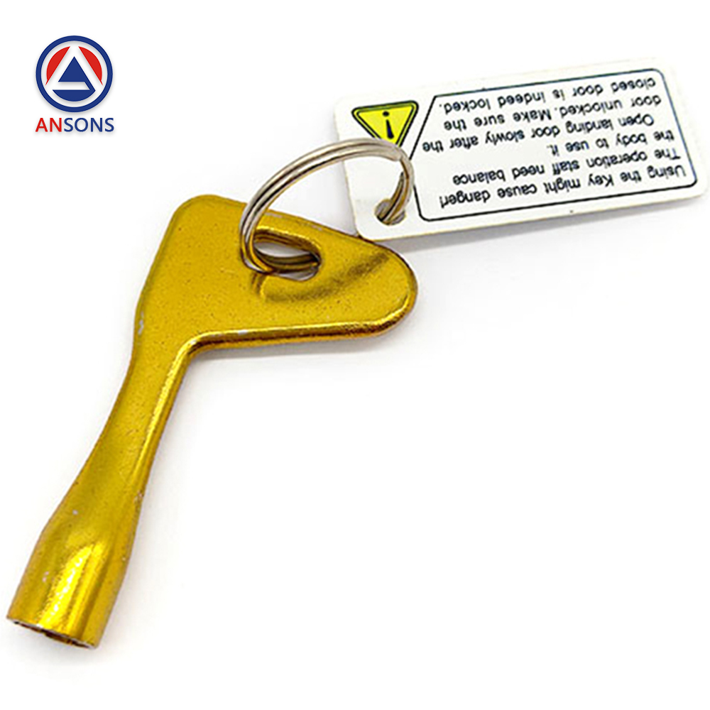 Thyssen Elevator Triangular Key S200 Golden Hall Door Triangle Key Ansons Lift Spare Parts
