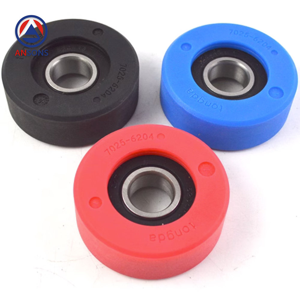 For Thyssen THYSSENKRUPP CANNY OTIS Escalator Step Roller 70*25*6204 75*25*6204 80*25*6204 MM Ansons Escalator Spare Parts
