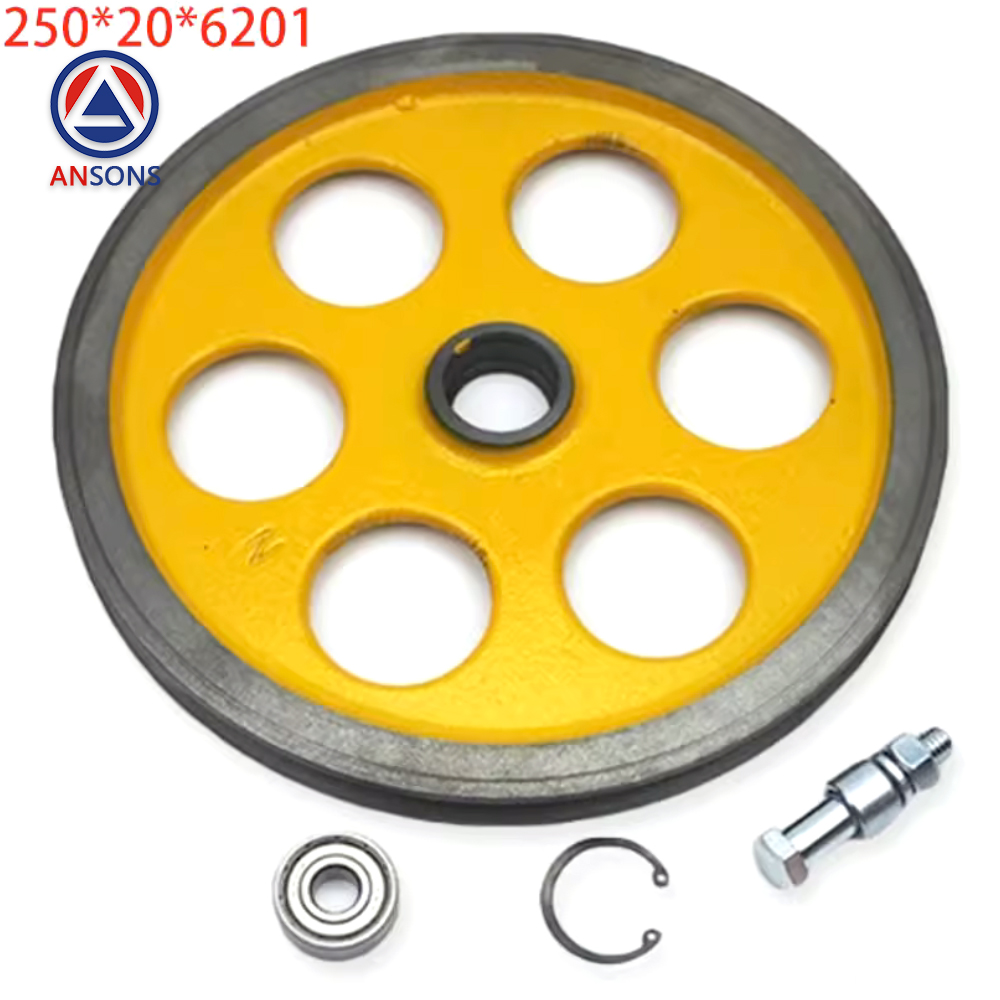 Fujitec For Thyssen KONE Elevator Tension Pulley Wheel 250*20*6201 250*20*6003 MM Speed Limiter Device Ansons Lift Spare Parts