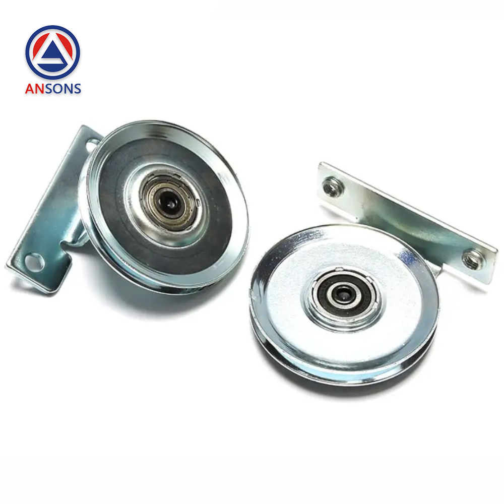 Mitsubishi Elevator Landing Door Wire Rope Wheel 90mm Ansons Lift Spare Parts