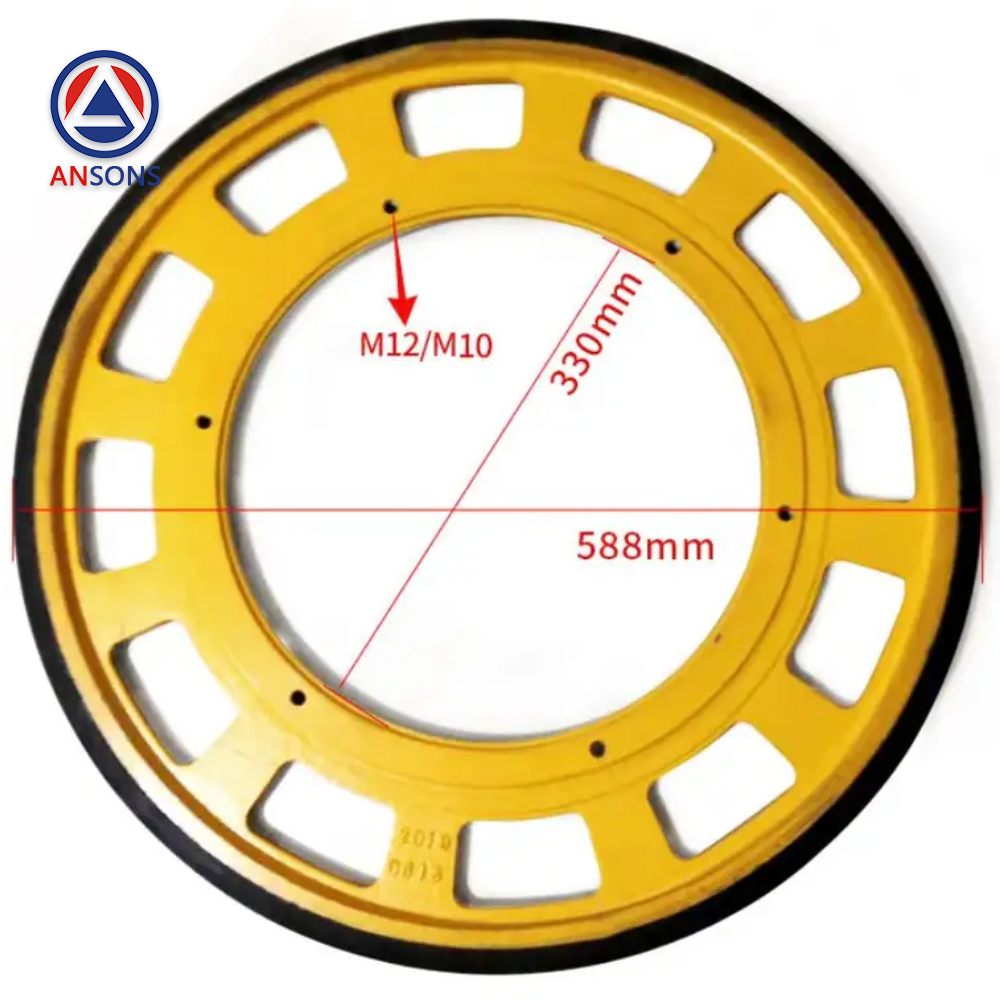KONE Escalator Friction Wheel KM5252113H01 588*30mm Handrail Drive Wheel Ansons Escalator Spare Parts