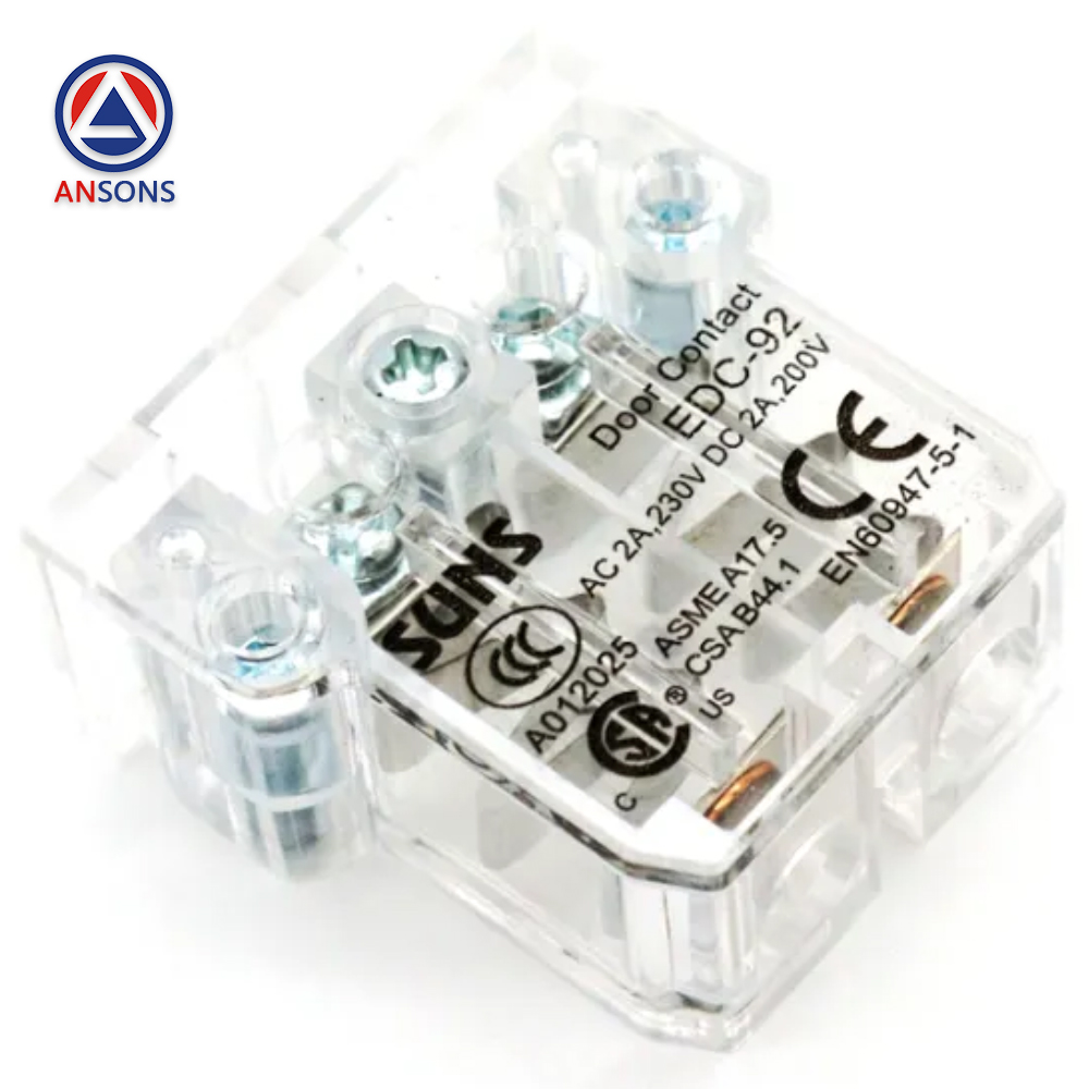 SUNS Fermator Elevator Car Auxiliary Door Lock Contact Point EDC-92 Hall Door Switch Ansons Lift Spare Parts