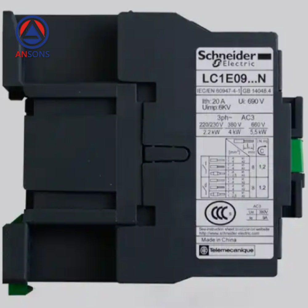 Schneider Elevator Contactor LC1E0910M5N LC1E0910Q5N LC1E0910F5N 110V 220V 380V Ansons Lift Spare Parts