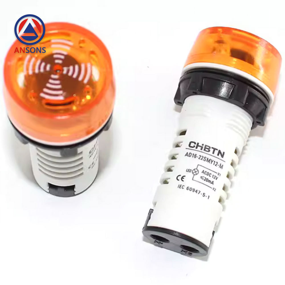 Mitsubishi Elevator Alarm Buzzer Acousto-Optic Flashing Indicator Light YX202B062GS01 AD16-22SMY12-M Ansons Lift Spare Parts