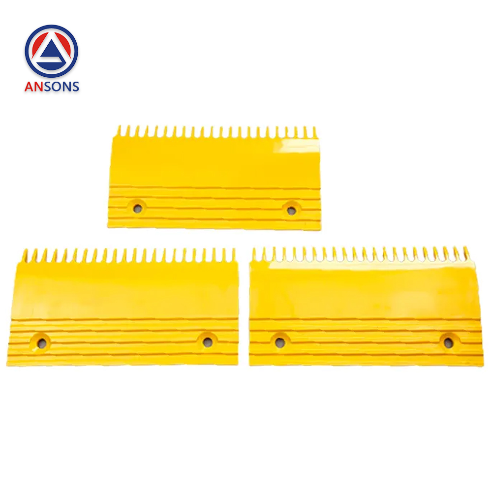 Hyundai Escalator Comb Plate L47312024A L47312023A L47312022A Yellow Ansons Escalator Spare Parts
