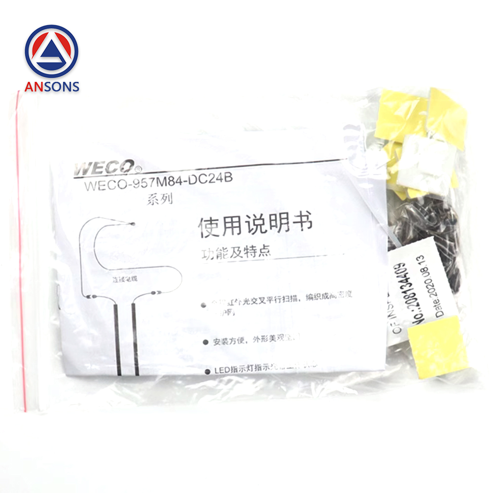 WECO For OTIS Elevator Light Curtain WECO-957M84-DC24B HAA24590K1 DAA24591E6 Door Sensor Photocell Ansons Lift Spare Parts