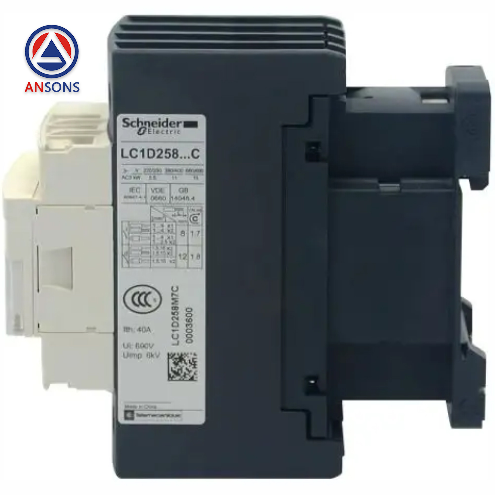 Schneider Elevator Contactor LC1D258M7C DC220V Ansons Lift Spare Parts