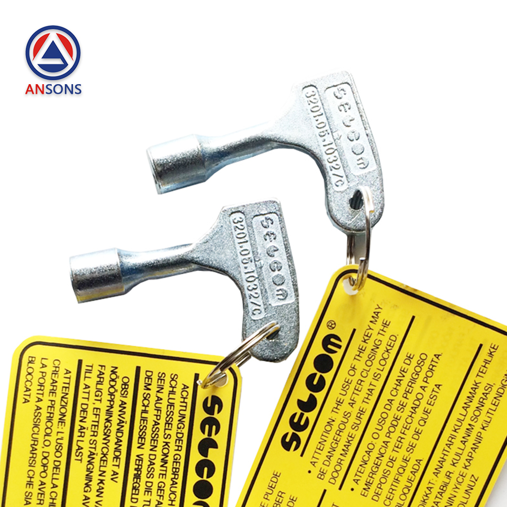 SELCOM Elevator Triangular Key 3201.05.1032/C Hall Door Triangle Key Ansons Lift Spare Parts