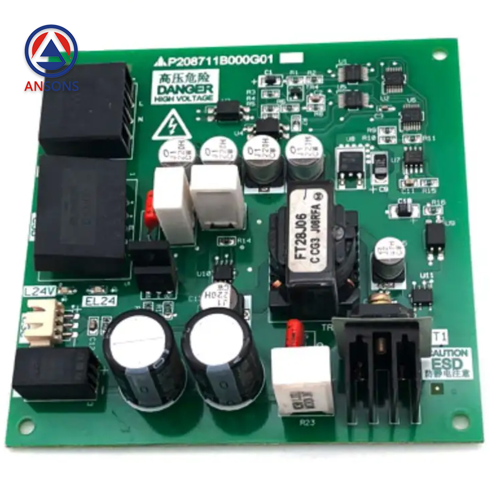 Mitsubishi LEHY-III Elevator Rescue Power PCB Board P208713B000G01 P208711B000G01 Ansons Lift Spare Parts