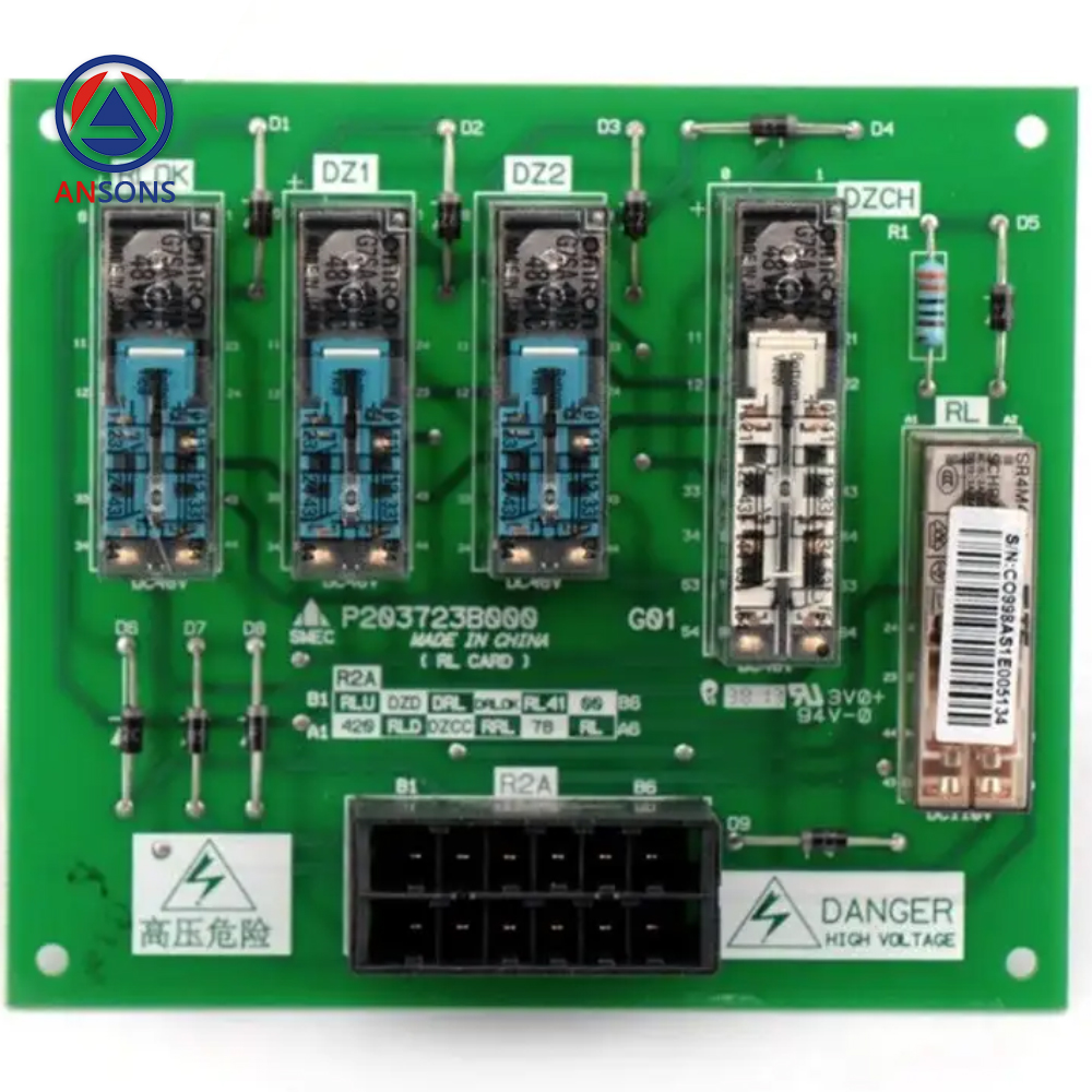 Mitsubishi Elevator Relay PCB Board P203723B000G01 Ansons Lift Spare Parts